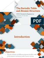 The Periodic Table and Atomic Structure