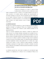 Analisis Sobre Las Garantias Constitucionales Del Amparo y Exhibicio Personal en La Actualidad.
