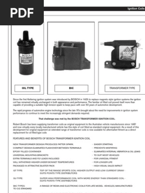 Ignition Coils 1 Ignition System Distributor