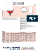 Digital Pressure Gage: Economic Gage For Air & Compatible Gases