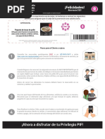 ¡Ahora A Disfrutar de Tu Privilegio PIF!: ¡Felicidades!