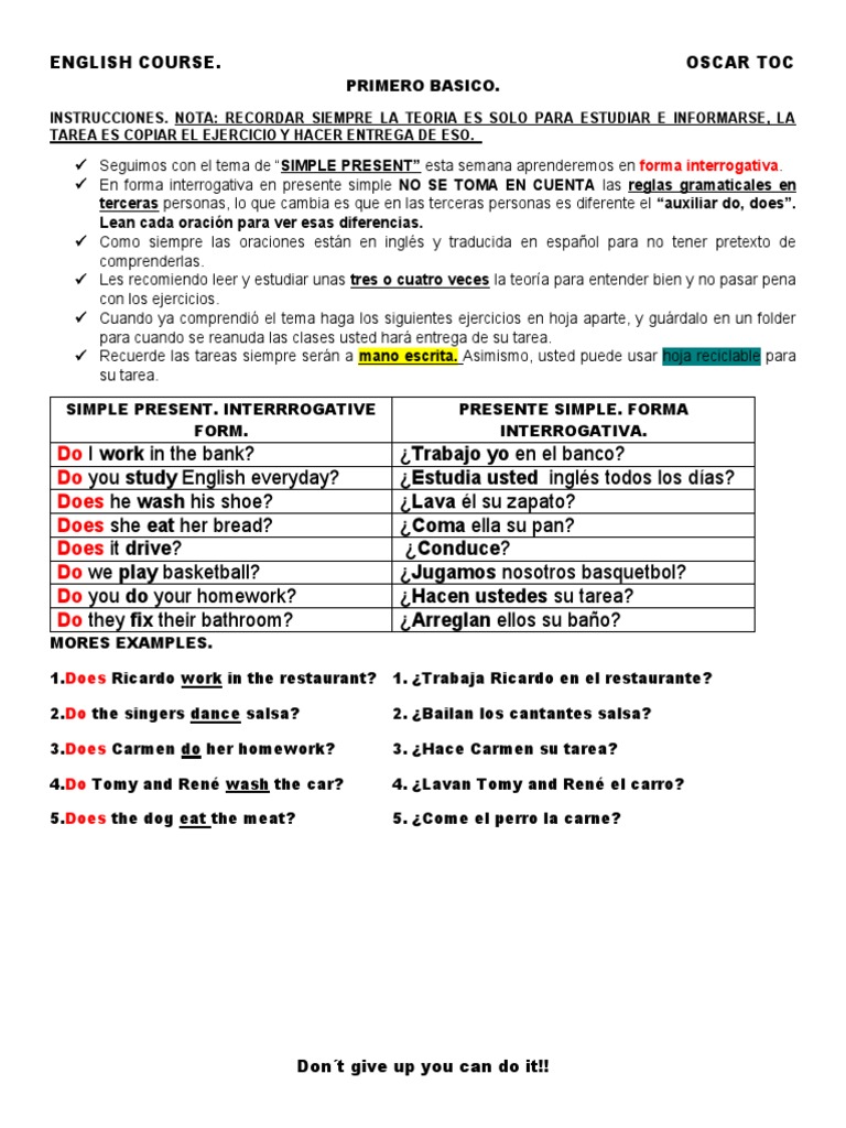 Ingles Primero Basico | PDF