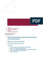 E4J University Module Series: Crime Prevention and Criminal Justice Module 2: Crime Prevention