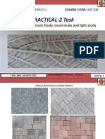 Practical-2 Task: Application of Texture Study, Tonal Study and Light Study
