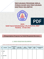 RANCANGAN PENYUSUNAN PROGRAM KERJA, PEMBUATAN LAPORAN AKHIR DAN PENYUSUNAN ADMINISTRASI KELOMPOK - Keith Ratumbuisang, S.PD, M.PD, M.Sc.