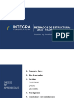 Taller Integra - Metrados de Columnas, Vigas y Escalera