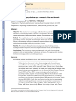 1- Neuroimaging for psychotherapy research Current trends
