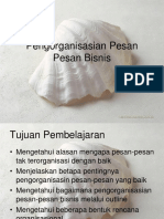  Pengorganisasian Pesan Pesan Bisnis