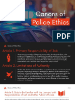 Canons of Police Ethics