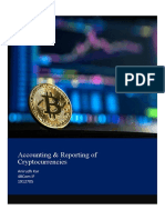 Accounting & Reporting of Cryptocurrencies: Anirudh Kar 4bcom If 1912705