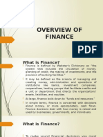 Overview of Finance
