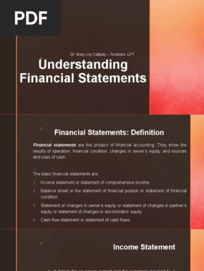 Understanding Financial Statement