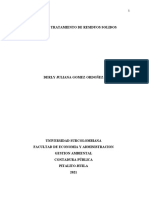 Planta de Tratamiento de Residuos Solidos Informe