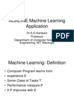ADALINE:Machine Learning Application