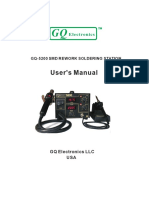 User's Manual: Gq-5200 SMD Rework Soldering Station