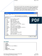 Cisco IOS Supported Commands in PT5.1