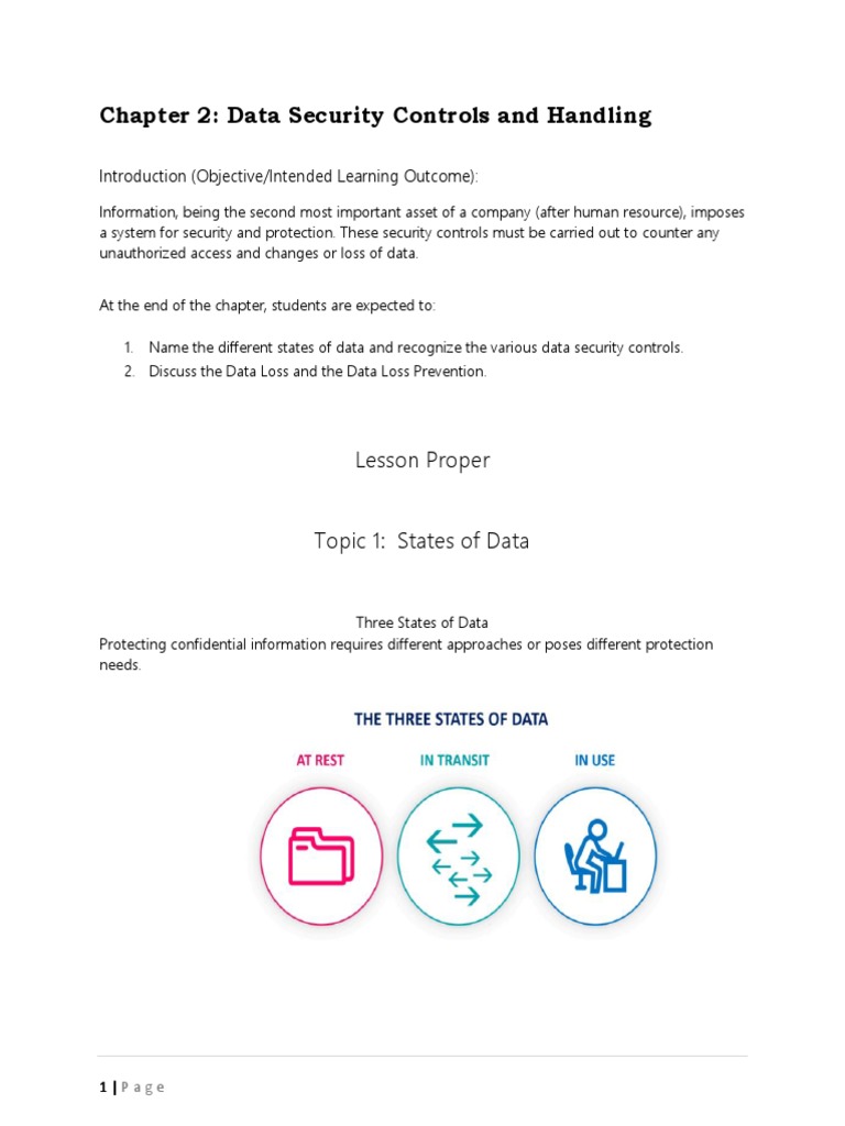 IAS 102: Data Security Controls Overview | PDF | Encryption ...