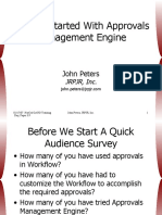 Getting Started With Approvals Management Engine: John Peters