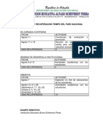 Plan de Recuperación de Tiempo Paroieaep