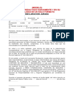 Modelo de Carta de Declaracion Jurada (Hijos Menores) Ok