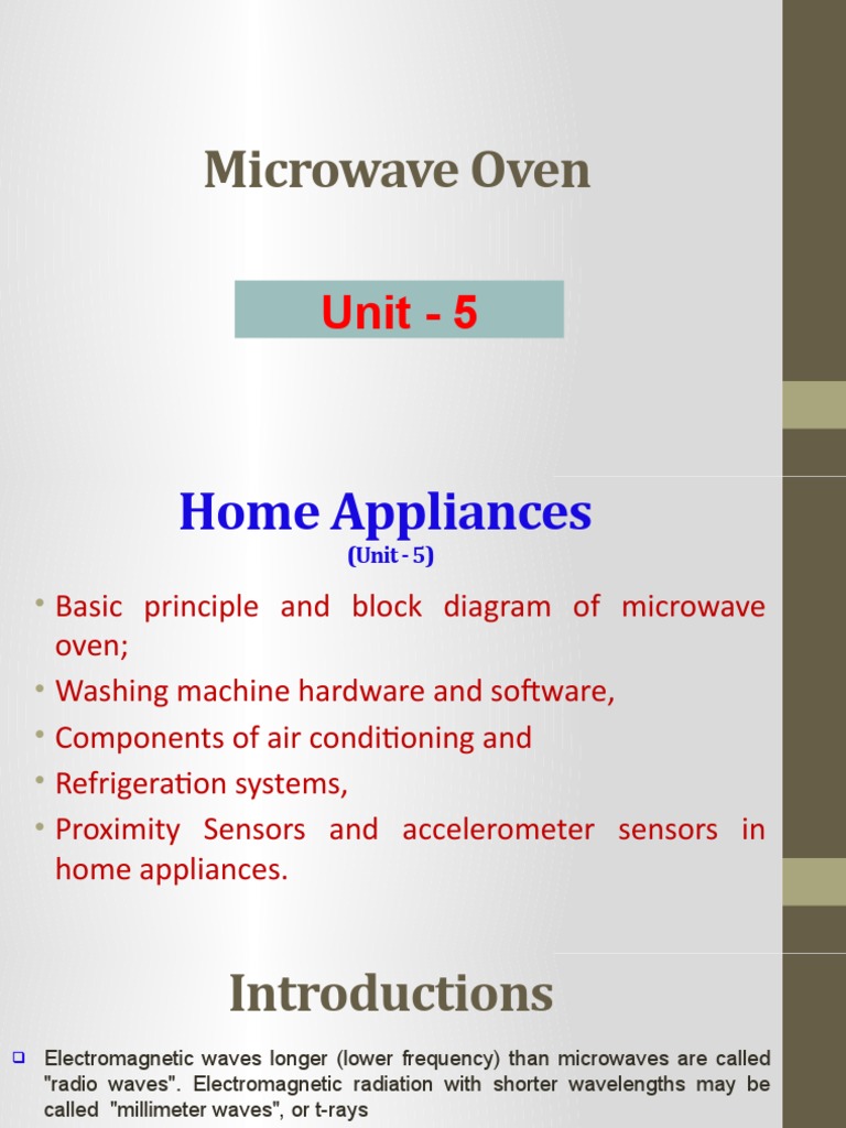 Microwave Oven Class | PDF | Electromagnetic Radiation ...