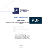 Determinación de carbohidratos y gelatinización del almidón