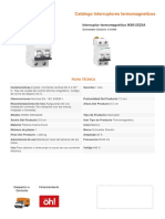 Catálogo interruptores termomagnéticos Schneider Electric