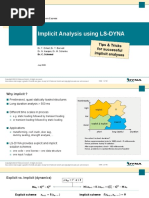 Implicit Analysis Usimg LS-DYNA