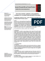 Extraction Methods - Qualitative and Quantitative Screening - 2017