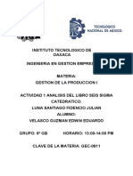 Unidad 5-Gestion de La Produccion I-Analisis Del Libro Seis Sigma-Velasco Guzman Edwin Eduardo