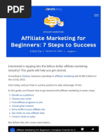 Affiliate Marketing For Beginners: 7 Steps To Success