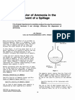 Behavior of Ammonia The Event of A Spillage