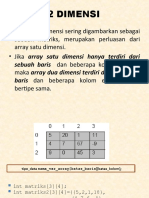 Materi 3 Array 2 Dimensi