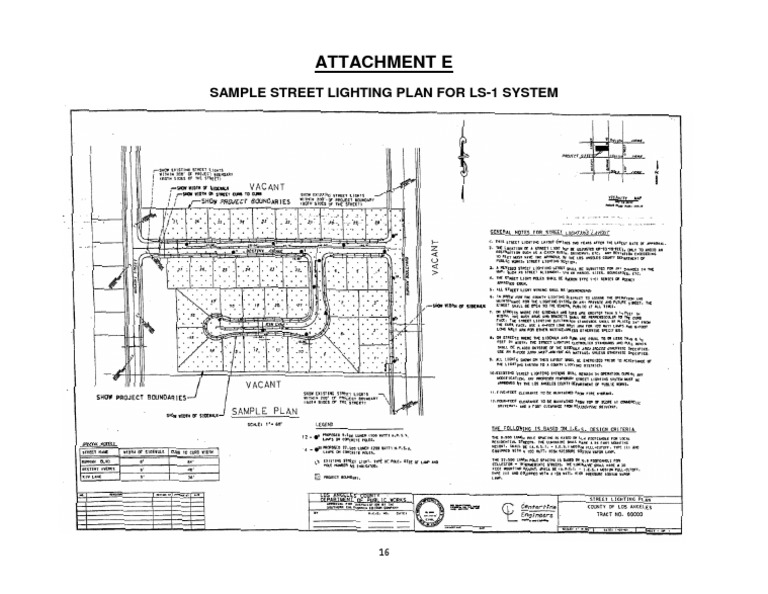 Sample LS-1 Street Lighting Plan | PDF