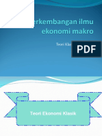 Perkembangan Ilmu Ekonomi (Teori Ekonomi Klasik Dan Keynes)