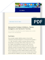 Monoamine Oxidase Inhibitors, Opiate Analgesics and Serotonin Toxicity - Psychotropical