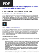 Download Cara Membuat Dedicated Server for Free by panjay SN52990017 doc pdf