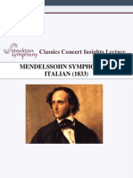 Mendelssohn Italian Symphony No4