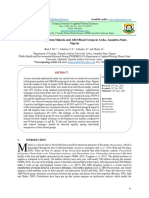 Association of Falciparum Malaria and ABO Blood Group in Awka, Anambra State, Nigeria