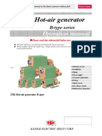 Hot-air generator operation manual