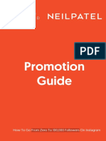 Promotion Guide: How To Go From Zero To 100,000 Followers On Instagram