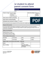 Nightcliff Parent Consent Form