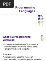 Programming Languages