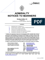 Admiralty Notices To Mariners (Weekly Edition 20) 2012 PDF