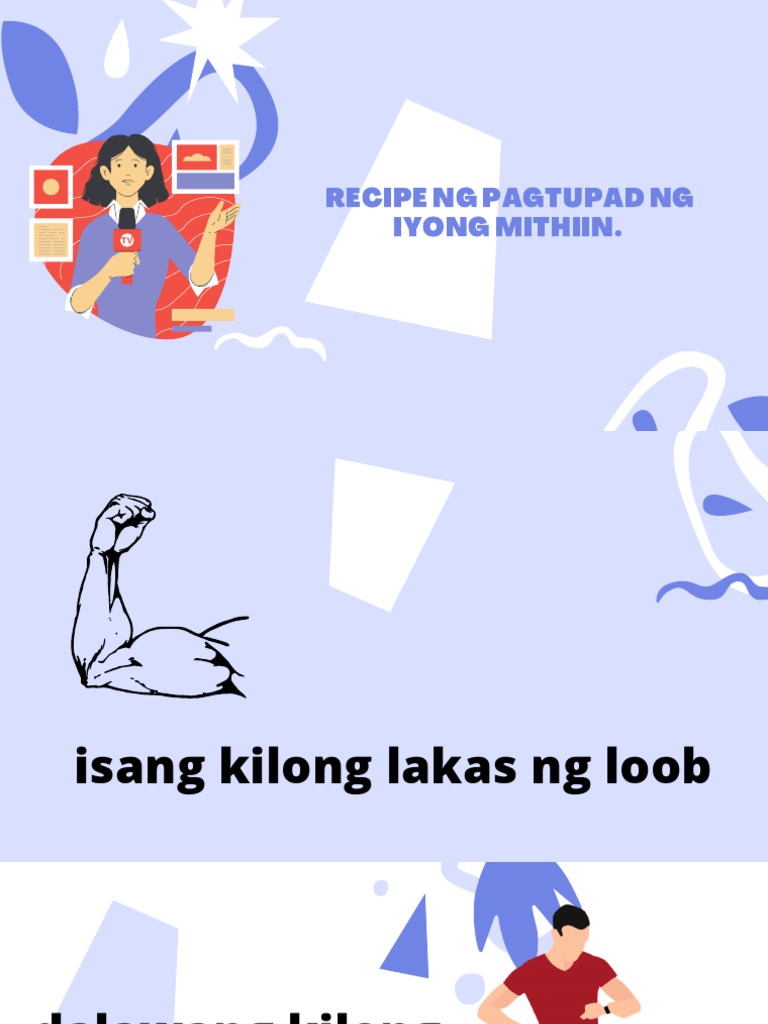 Recipe NG Pagtupad NG Iyong Mithiin. | PDF