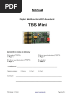 TBS Mini: Manual