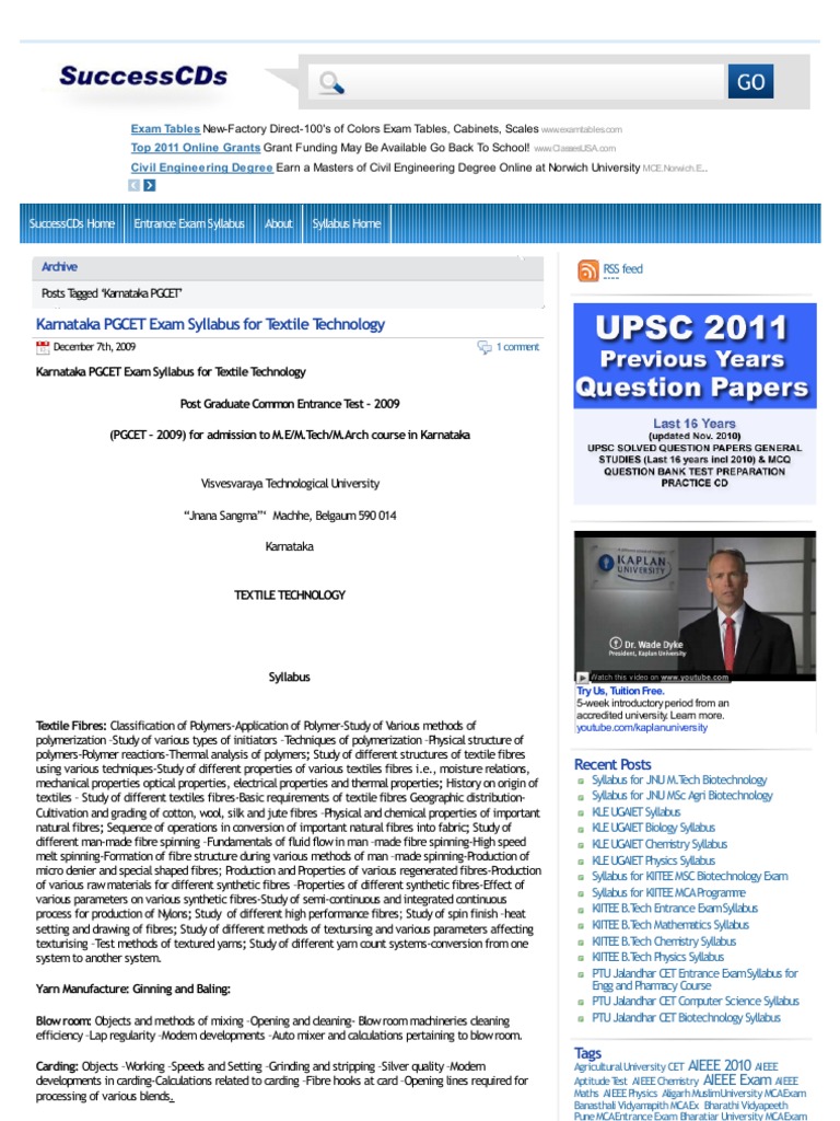 WWW Successcds Net | PDF | Sewage Treatment | Textiles