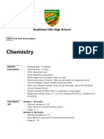 Baulkham Hills 2020 Chemistry Trials & Solutions