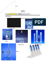 Draw/ Show Pictures of Common Instruments For Pharmaceutical Measurement of Volume