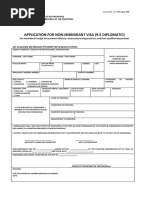 Application For Non-Immigrant Visa 9-E Diplomatic